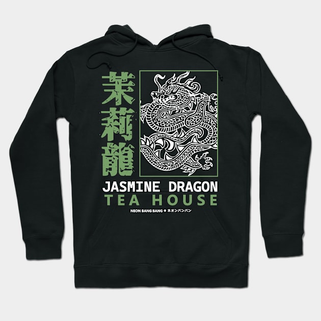 Jasmine Dragon Tea House 3 Hoodie by Neon Bang Bang